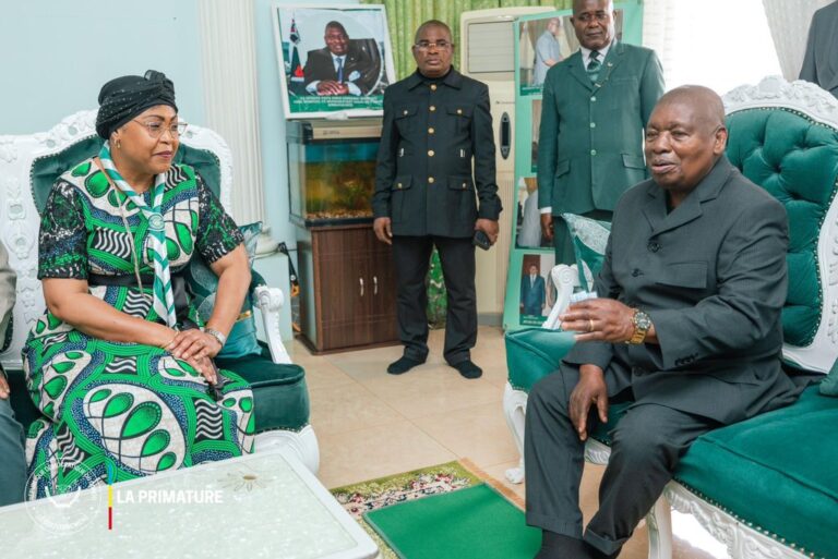 RDC : Judith Suminwa à Nkamba, pour une visite de courtoisie