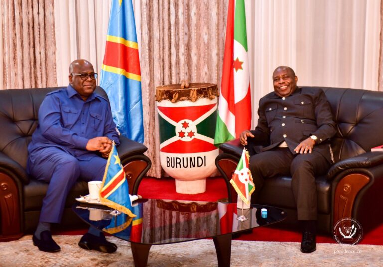 Diplomatie : Tête-à-tête entre Evariste Ndayishimiye et Félix Tshisekedi à Bujumbura