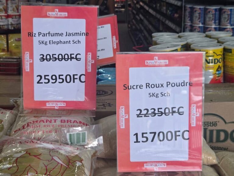 Kinshasa : après les chinchards, baisse affective des prix du riz, sucre, lait en poudre et poisson salé