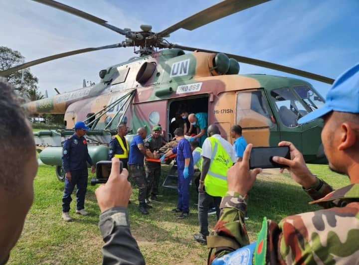 Ituri : La Monusco évacue deux blessés graves après des affrontements à Gina