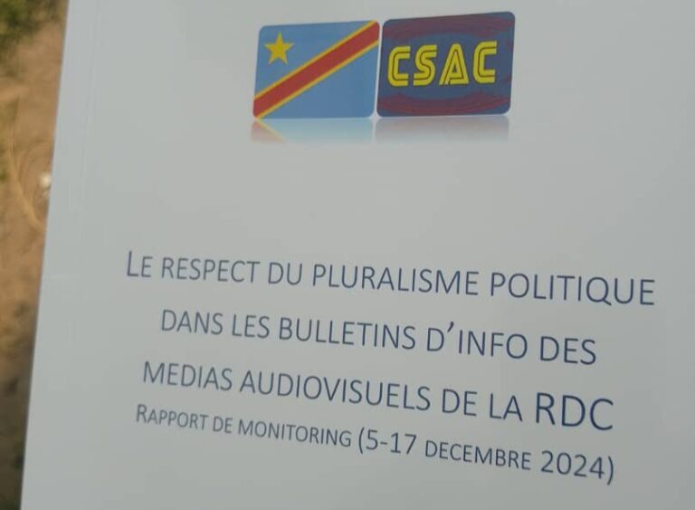 RDC : Le CSAC alerte sur un déséquilibre du pluralisme politique dans les médias audiovisuels congolais