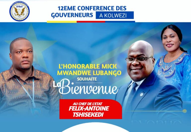 12e Conférence des Gouverneurs au Lualaba : Mick Mwandwe Lubango mobilise Kolwezi pour un accueil historique au Président Tshisekedi