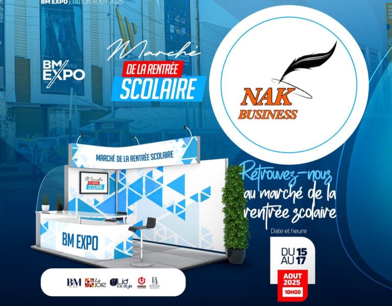 Kolwezi : Au marché de la rentrée scolaire,  rendez-vous chez Nak Business du 15 au 17 août au la Joie Mall