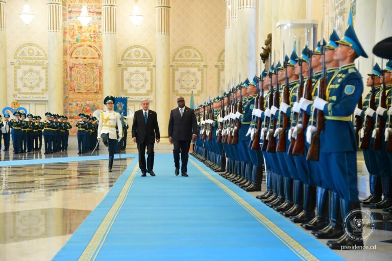 Diplomatie : première visite d’État de Tshisekedi au Kazakhstan, cap sur une coopération renforcée