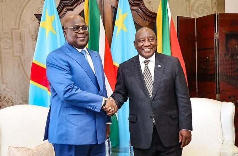 Diplomatie : Félix Tshisekedi en visite de travail à Pretoria en Afrique du Sud