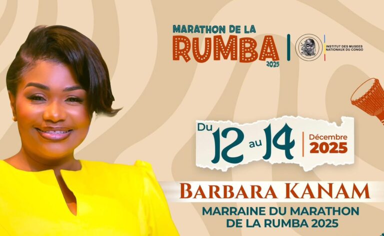 RDC : Barbara Kanam, marraine du Marathon de la Rumba 2025 à Kinshasa